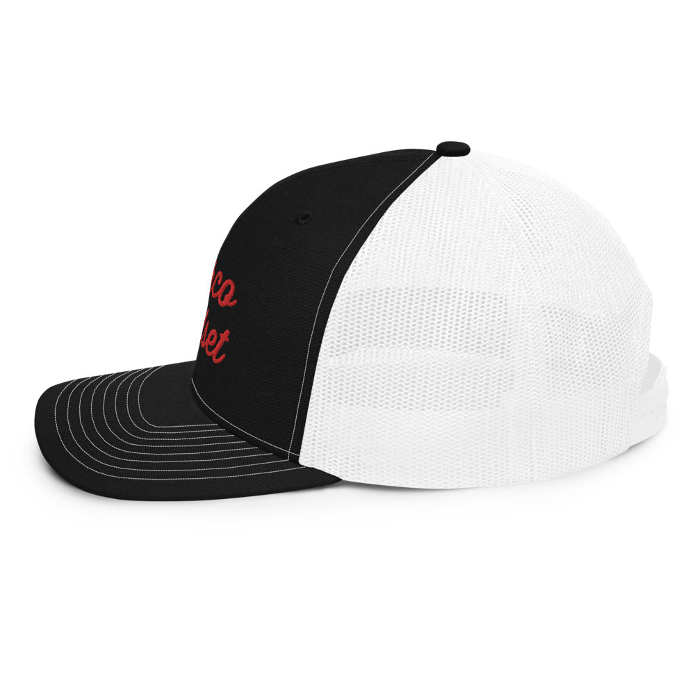 Narco Mindset Red Embroidered Trucker Cap
