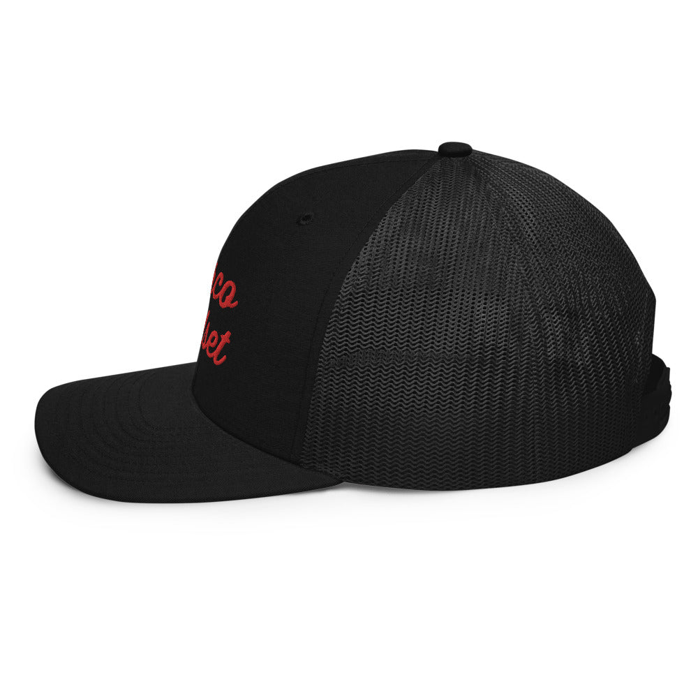 Narco Mindset Red Embroidered Trucker Cap