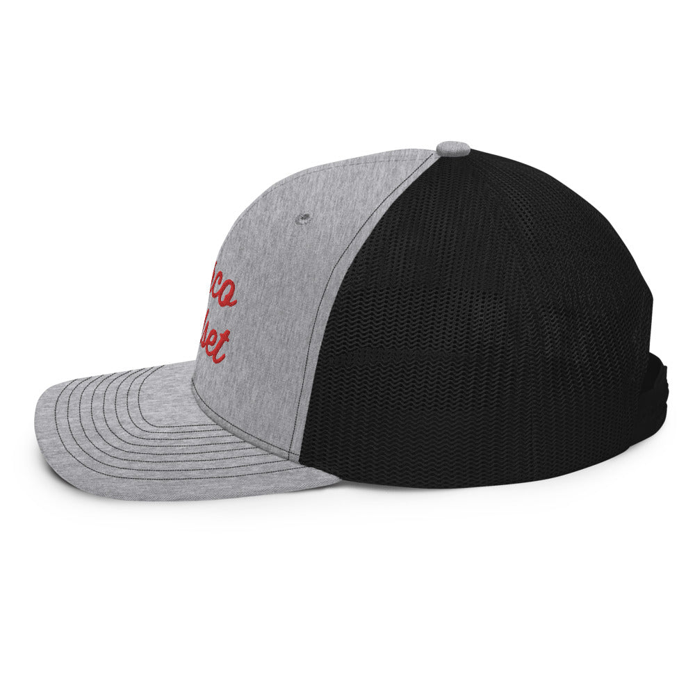 Narco Mindset Red Embroidered Trucker Cap